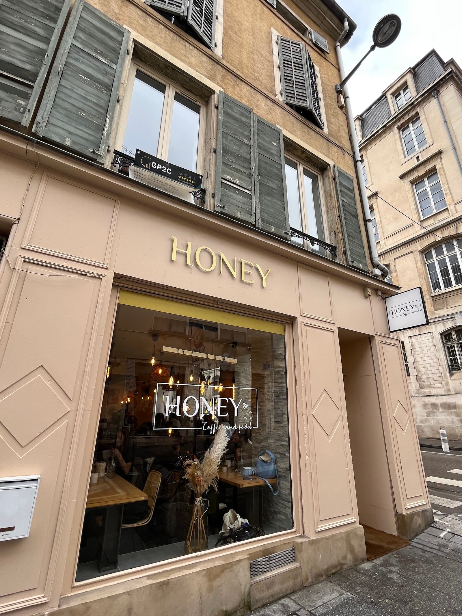 Honey Coffee and Food